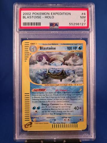 Blastoise 4/165 - Expedition Base Set (PSA 7), Envoi, Utilisé