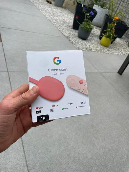 ‼️Google Chromecast (4K) Rose 8GB‼️, Audio, Tv en Foto, Televisie-accessoires, Nieuw, Ophalen of Verzenden