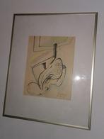 Unieke Tekening Lucebert gesigneerd en gedateerd    Lucebert, Antiek en Kunst, Ophalen