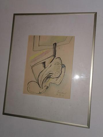Dessin unique de Lucebert signé et daté Lucebert, Enlèvement