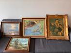 4 schilderijen, Antiek en Kunst, Ophalen