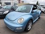 Volkswagen New Beetle Cabrio **1.4benzine**Airco**, Carnet d'entretien, 55 kW, Tissu, Bleu