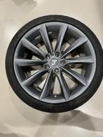 1x Tesla Model S velg met Michelin Pilot Super Sport band in, Auto-onderdelen, Ophalen, Banden en Velgen, Personenwagen, 20 inch