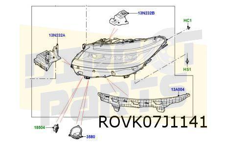 Range Rover Sport (6/22-) (L461) Koplamp Rechts (pixel LED), Auto-onderdelen, Verlichting, Land Rover, Nieuw, Verzenden