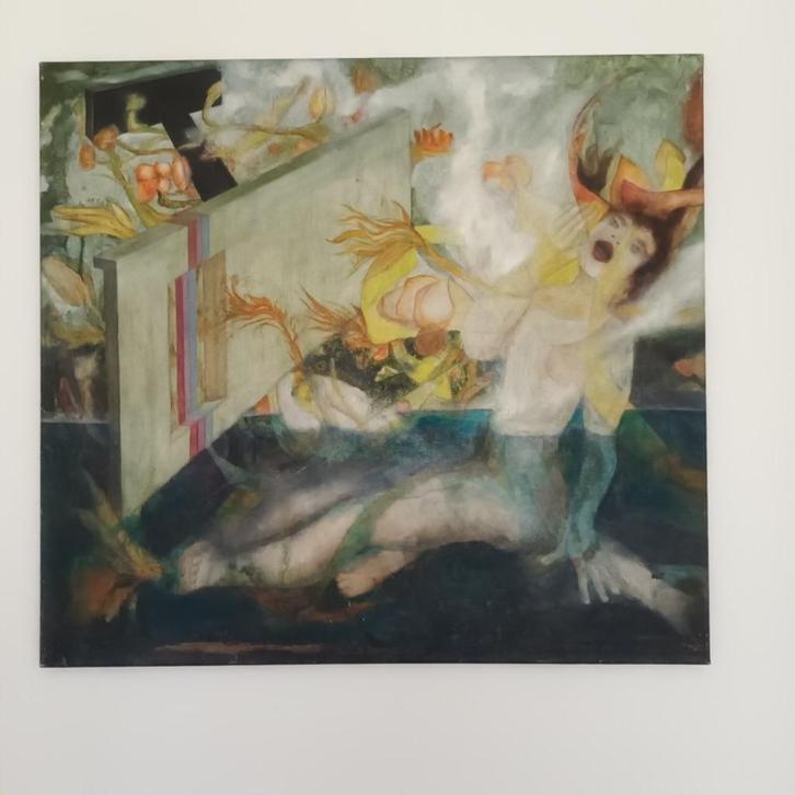Luc Michez (1928) - olieverf op doek, Antiek en Kunst, Kunst | Schilderijen | Modern, Ophalen