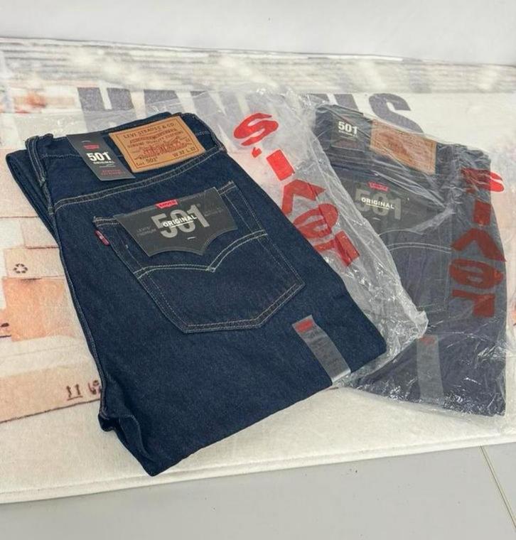 Levis Levi's 501 Dark Blue Regular Fit Jeans W32-L32 32-32, Kleding | Heren, Spijkerbroeken en Jeans, Nieuw, W32 (confectie 46) of kleiner