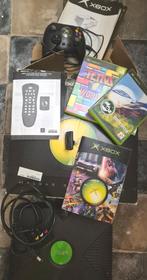 Xbox classique + manette + 2 jeux + récepteur dvd, Enlèvement, Utilisé, Avec 1 manette, Avec jeux