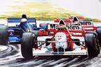 poster affiche F1 Marlboro McLaren Mercedes, Ophalen of Verzenden, Gebruikt, Auto's