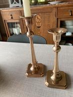 2 koperen kandelaars, Antiek en Kunst, Ophalen of Verzenden, Koper