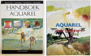2 handboeken over aquarel  beschikbaar voor biedingen
