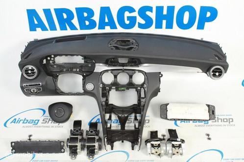 Airbag set - Dashboard zwart stiksel HUD Mercedes C W205, Auto-onderdelen, Dashboard en Schakelaars, Gebruikt, Ophalen of Verzenden