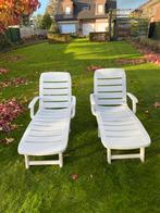 2 Inklapbare ligzetels Curver, Tuin en Terras, Ligbedden, Ophalen, Zo goed als nieuw, Kunststof, Verstelbaar
