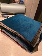 65 lapjes stof van 30x25cm in velvet (meerdere kleuren), Hobby en Vrije tijd, Ophalen