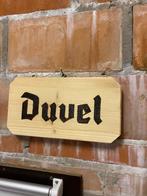 Duvel reclamebord / tekstbord voor mancave, Verzamelen, Ophalen of Verzenden, Zo goed als nieuw, Reclamebord