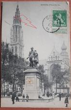 ANTWERPEN : postkaart 1914 / Place Verte zegel 5 cent, Verzamelen, Gelopen, Antwerpen, Ophalen of Verzenden, Voor 1920