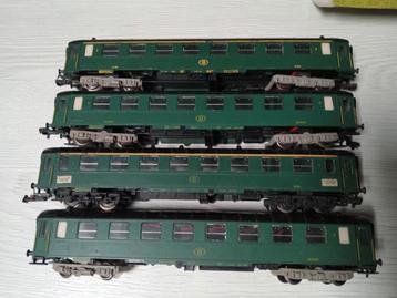 Lot de 4 wagons Fleischmann sncb beschikbaar voor biedingen