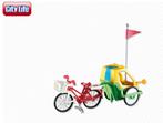 Vélo PlayMobil avec chariot pour enfants - neuf, Comme neuf, Ensemble complet, Enlèvement ou Envoi