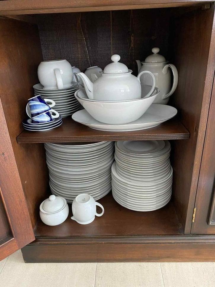 Servies, Huis en Inrichting, Keuken | Servies, Nieuw, Compleet servies, Effen, Porselein, Ophalen
