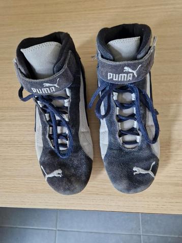blauw-grijze hoge stoffen schoen - Puma - maat 38