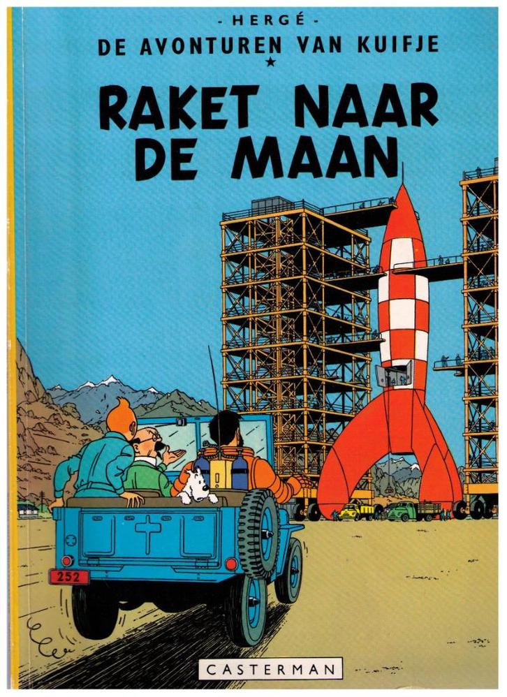 Raket naar de maan - De avonturen van Kuifje - Hergé - 1967, Boeken, Stripverhalen, Zo goed als nieuw, Ophalen of Verzenden