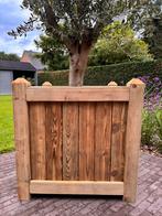 Mooie grote bloembak 78x78x80 hoog, Tuin en Terras, Bloembakken en Plantenbakken, Ophalen, Nieuw, Hout, 60 cm of meer