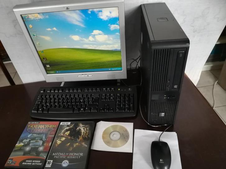 HP Pc Intel core 2 duo met windows xp, Computers en Software, Desktop Pc's, Ophalen of Verzenden