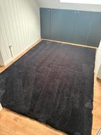 Zacht zwart tapijt, Maison & Meubles, Ameublement | Tapis & Moquettes, 200 cm ou plus, 200 cm ou plus, Enlèvement, Utilisé