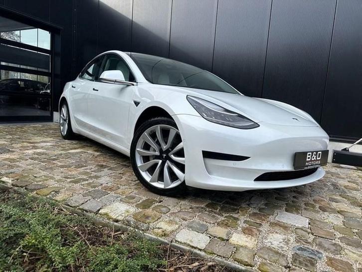 Tesla Model 3 Model3 SR+ met Wit leder en 19" Alu ,Zeer moo, Auto's, Tesla, Bedrijf, Model 3, Elektrische buitenspiegels, Emergency brake assist