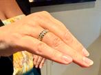 Prachtige 14k gouden Rolex ring met 10 VS diamanten! 18,25mm, Handtassen en Accessoires, Ringen, 18 tot 19, Ophalen of Verzenden