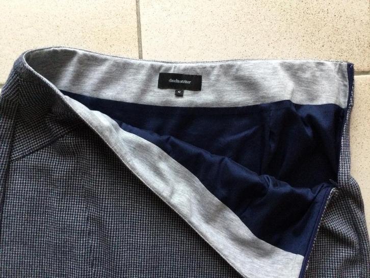 CLAUDIA STRATER rok 42, Kleding | Dames, Jasjes, Kostuums en Pakken, Maat 42/44 (L), Blauw, Verzenden