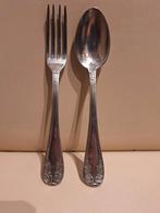 Fourchette et cuillère en métal argenté, Enlèvement ou Envoi