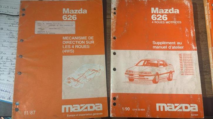 Mazda 626 - 4WS, Boeken, Auto's | Boeken, Gelezen, Mazda, Ophalen of Verzenden