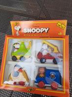 SNOOPY SET van 4 PUSH-N-PULL VOERTUIGEN * NIEUW *, Ophalen, Snoopy, Nieuw, Beeldje of Figuurtje