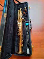 Sopraansaxofoon, Muziek en Instrumenten, Blaasinstrumenten | Saxofoons, Zo goed als nieuw, Met koffer, Sopraan, Ophalen