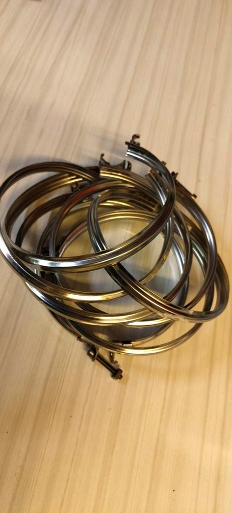 7 colliers de raccordement en inox, Bricolage & Construction, Quincaillerie & Fixations, Neuf, Inox, Enlèvement ou Envoi