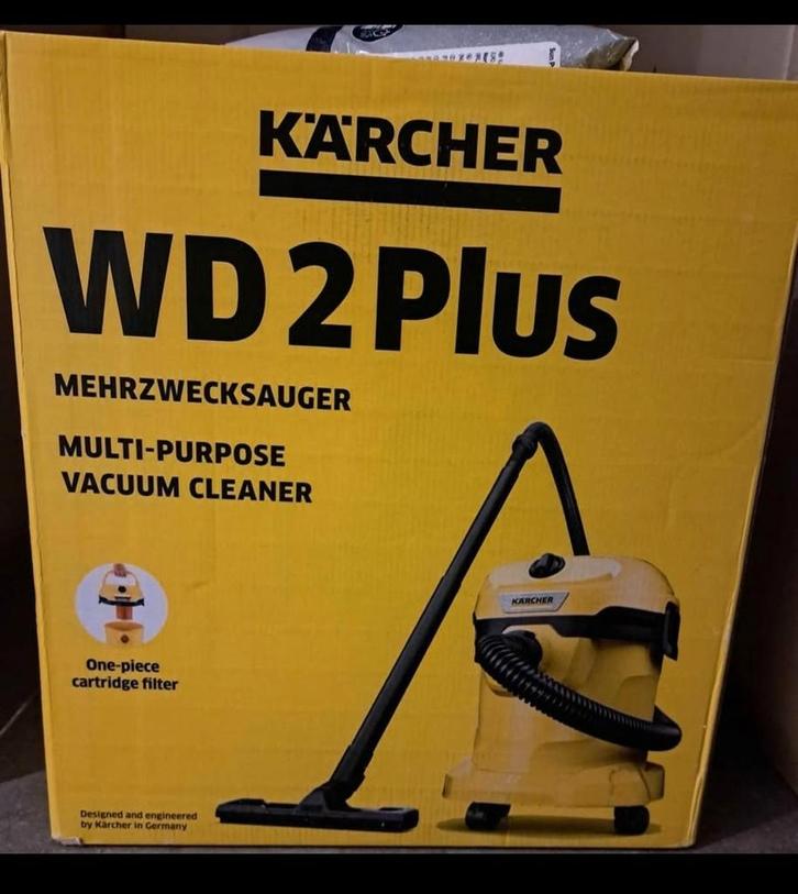 Aspirateur Karcher WD 2 plus neuf, Doe-het-zelf en Bouw, Reinigingsmachines, Nieuw, Ophalen