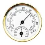 Thermomètre et hygromètre domestique en aluminium 58 mm Ø 5,, Enlèvement ou Envoi, Neuf