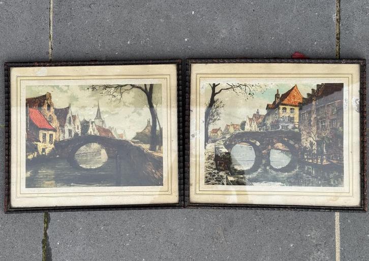 2 œuvres de Tinus Van Doorn, Antiquités & Art, Art | Peinture | Classique, Enlèvement ou Envoi