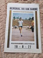 Memorial Ivo Van Damme souvenir boekje, Verzenden
