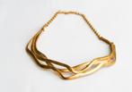 Joli collier doré Maria Calderone (il était une fois), Bijoux, Sacs & Beauté, Colliers, Enlèvement ou Envoi, Comme neuf, Or