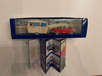Kuifje tintin auto De Triumph Herald + Eccles Caravan beschikbaar voor biedingen