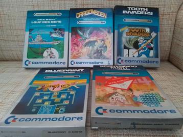 Commodore 64 set van 5 spellen  beschikbaar voor biedingen