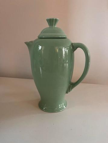 Art deco thee pot : blauw groen - Fiesta ware