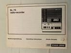 SL 75 ITT Schaub-Lorenz  radio-recorder Handleiding + Schema, Ophalen of Verzenden