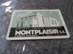 1 kaart terug Brasserie Montplaisir (Lodelinsart), Verzamelen, Ophalen of Verzenden, Nieuw, Speelkaart(en)
