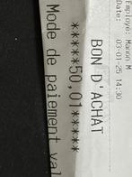 Carte cadeaux point carré, Eén persoon, Cadeaubon, Arrangement, Warenhuis- of Winkelbon