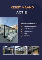 Kerst maand actie 5x3 veranda €5500 Eenmalige Actie!, Tuin en Terras, Overkappingen, Ophalen, Veranda