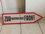 Duits richtingbord uit de Tweede Wereldoorlog: ZUR NORMANDIE, Ophalen of Verzenden