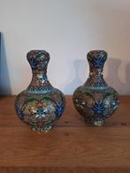 Chinese cloisonné vazen/ vintage chineese vaasjes, Enlèvement