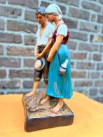 Vintage: gipsen mooi gekleurd beeld : het angelus, Ophalen, Zo goed als nieuw